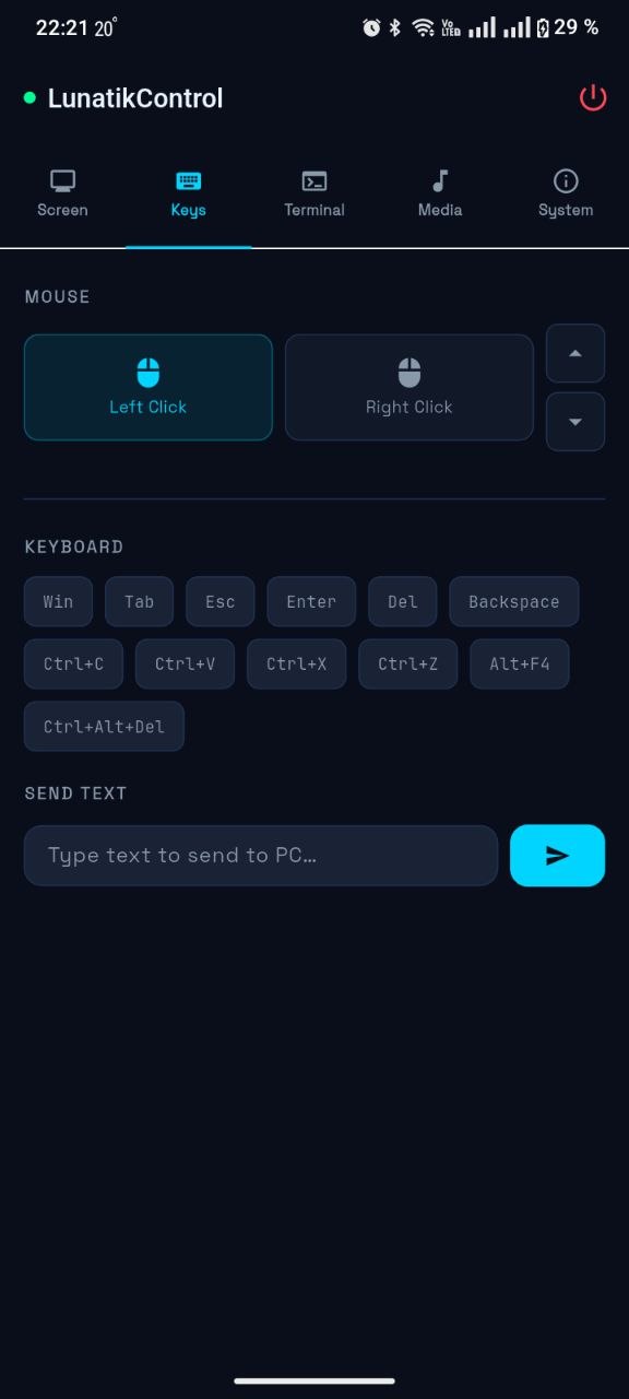 Keyboard Control